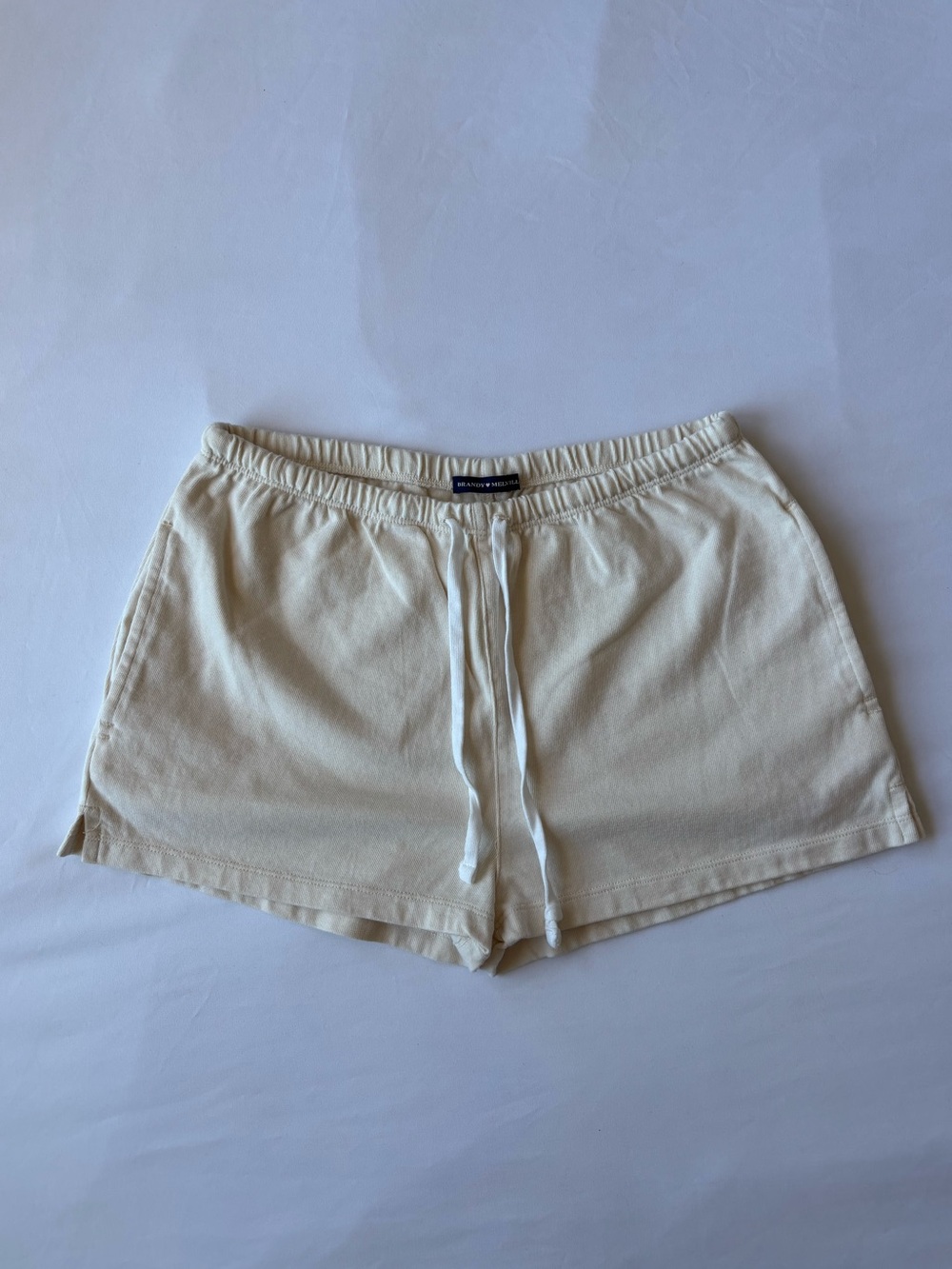 Cream Brandy Melville Cotton Shorts